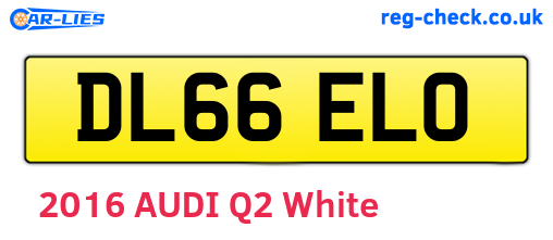 DL66ELO are the vehicle registration plates.