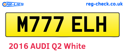 M777ELH are the vehicle registration plates.