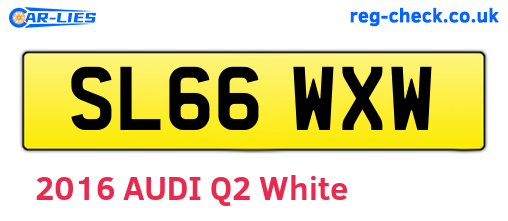 SL66WXW are the vehicle registration plates.