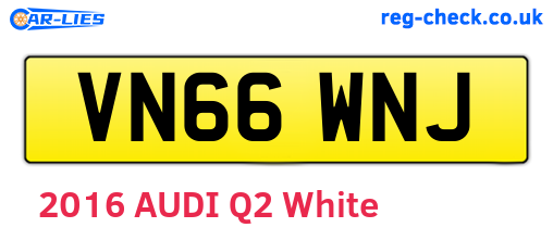 VN66WNJ are the vehicle registration plates.