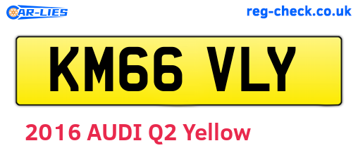 KM66VLY are the vehicle registration plates.