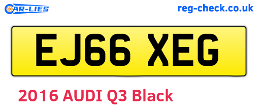 EJ66XEG are the vehicle registration plates.