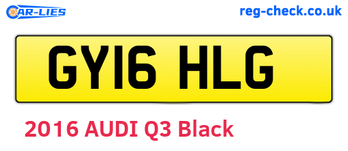 GY16HLG are the vehicle registration plates.