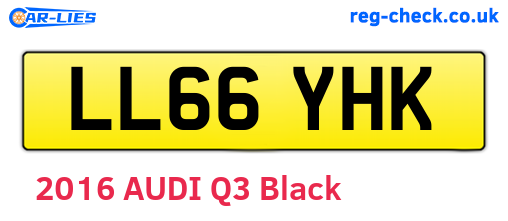 LL66YHK are the vehicle registration plates.