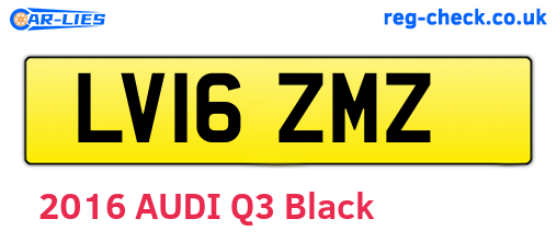 LV16ZMZ are the vehicle registration plates.