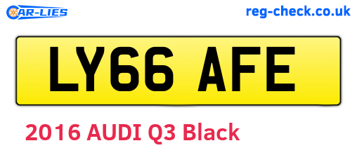 LY66AFE are the vehicle registration plates.