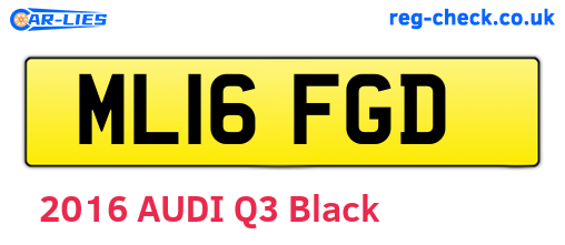 ML16FGD are the vehicle registration plates.