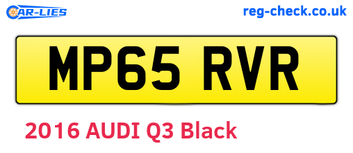 MP65RVR are the vehicle registration plates.