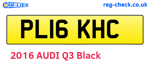 PL16KHC are the vehicle registration plates.
