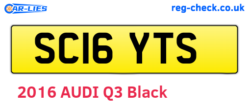 SC16YTS are the vehicle registration plates.