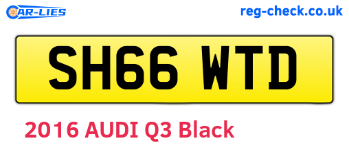 SH66WTD are the vehicle registration plates.