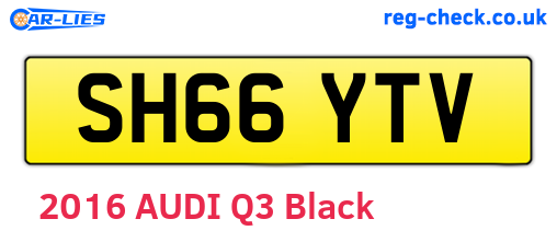 SH66YTV are the vehicle registration plates.