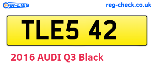 TLE542 are the vehicle registration plates.