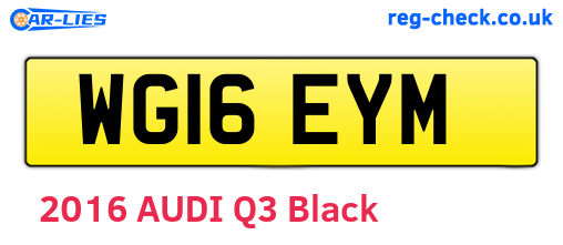 WG16EYM are the vehicle registration plates.