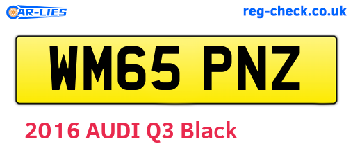 WM65PNZ are the vehicle registration plates.