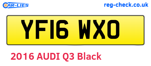 YF16WXO are the vehicle registration plates.