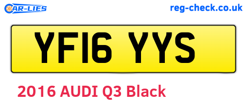 YF16YYS are the vehicle registration plates.