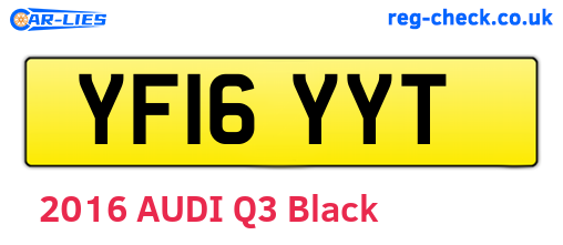 YF16YYT are the vehicle registration plates.