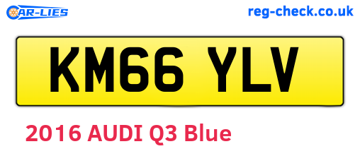 KM66YLV are the vehicle registration plates.