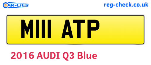 M111ATP are the vehicle registration plates.