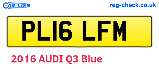 PL16LFM are the vehicle registration plates.