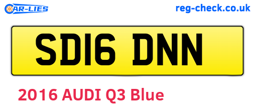 SD16DNN are the vehicle registration plates.