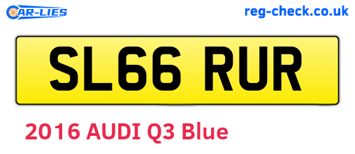 SL66RUR are the vehicle registration plates.