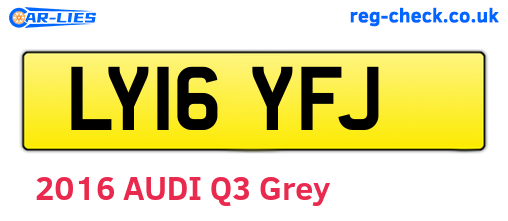 LY16YFJ are the vehicle registration plates.