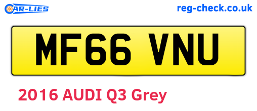 MF66VNU are the vehicle registration plates.
