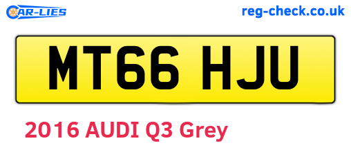 MT66HJU are the vehicle registration plates.