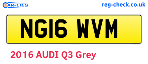 NG16WVM are the vehicle registration plates.