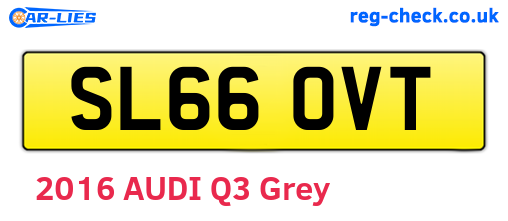 SL66OVT are the vehicle registration plates.