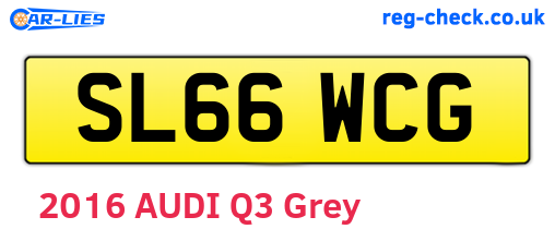 SL66WCG are the vehicle registration plates.