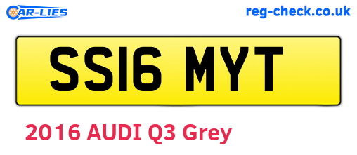 SS16MYT are the vehicle registration plates.