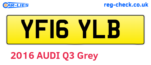 YF16YLB are the vehicle registration plates.