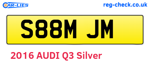 S88MJM are the vehicle registration plates.
