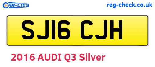 SJ16CJH are the vehicle registration plates.