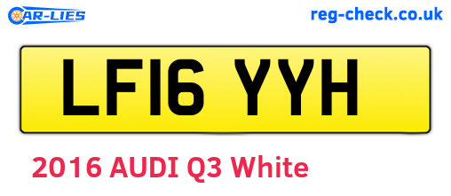 LF16YYH are the vehicle registration plates.