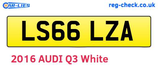 LS66LZA are the vehicle registration plates.