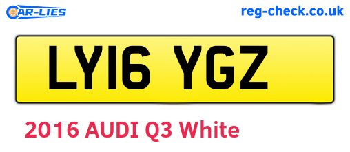 LY16YGZ are the vehicle registration plates.