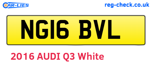 NG16BVL are the vehicle registration plates.