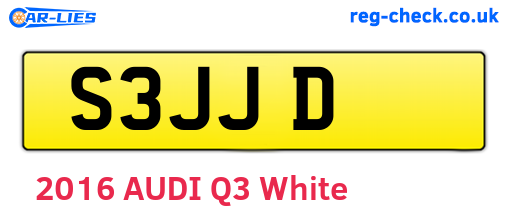 S3JJD are the vehicle registration plates.