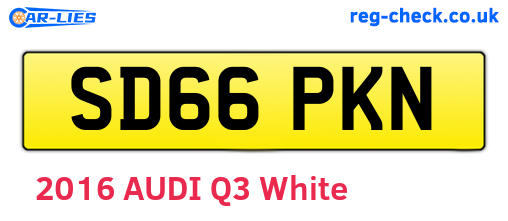 SD66PKN are the vehicle registration plates.