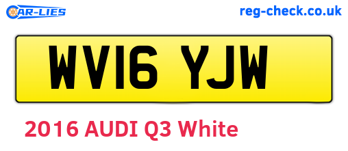 WV16YJW are the vehicle registration plates.
