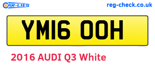 YM16OOH are the vehicle registration plates.