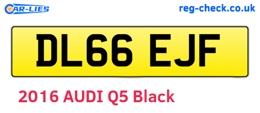 DL66EJF are the vehicle registration plates.