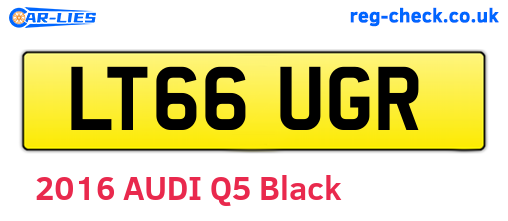 LT66UGR are the vehicle registration plates.