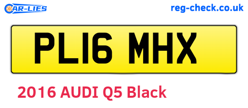 PL16MHX are the vehicle registration plates.