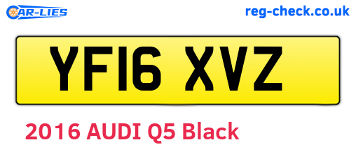 YF16XVZ are the vehicle registration plates.