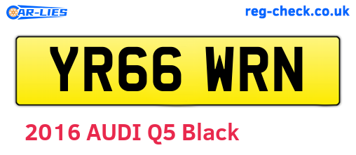 YR66WRN are the vehicle registration plates.